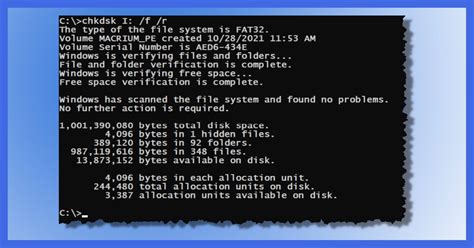 chkdsk /f vs /r